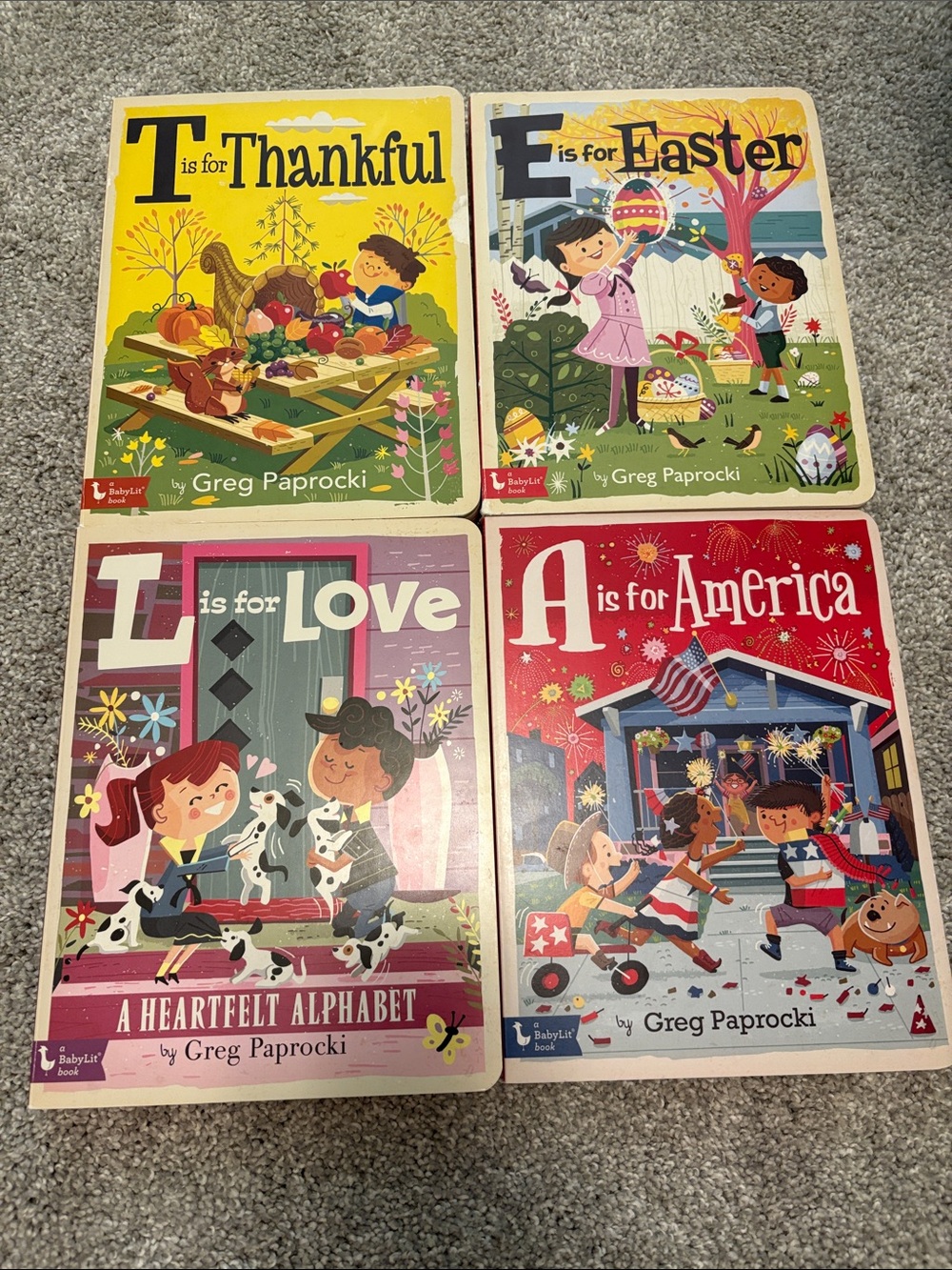Greg Paprocki kids alphabet board books